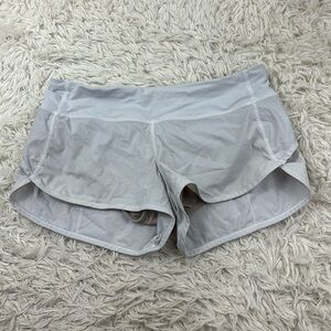 Lululemon Speed Shorts White